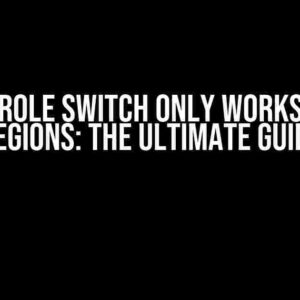 AWS IAM Role Switch Only Works in a few regions: The Ultimate Guide